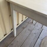 patinated farmhouse table
