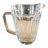 Thick glass pitcher