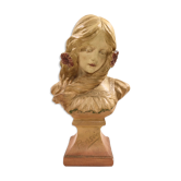 Bust of a redhead woman "Thought"