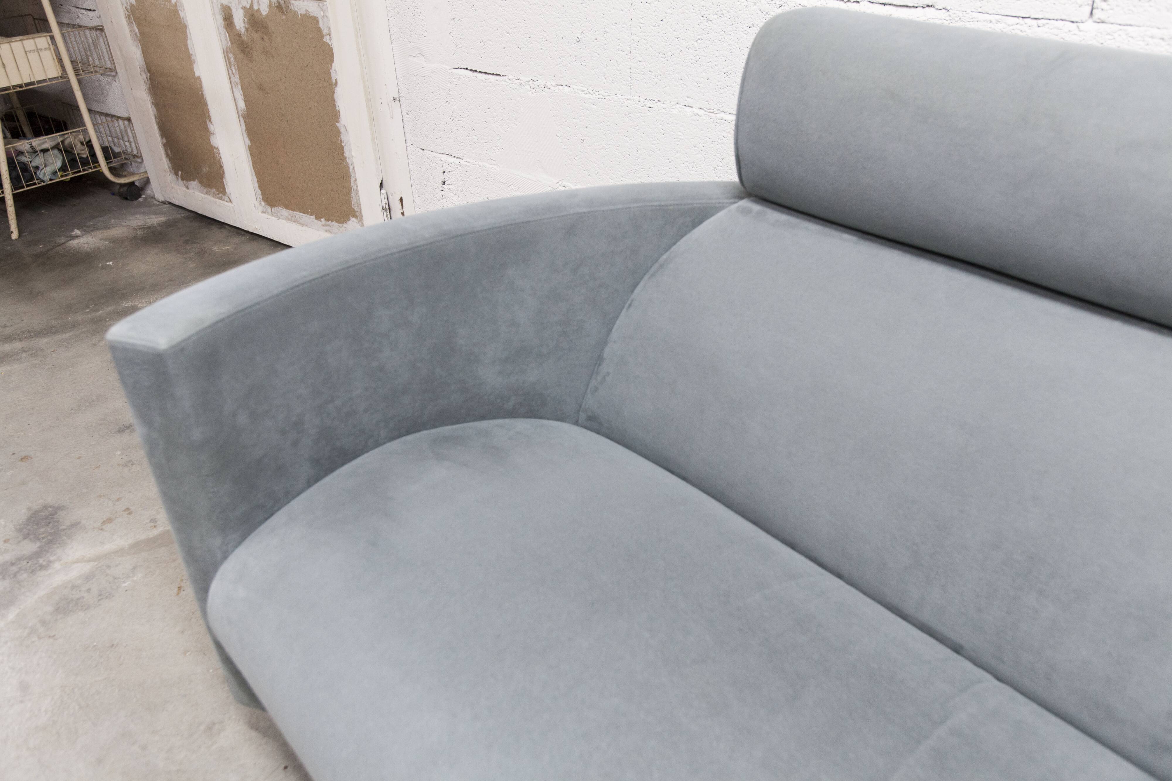 Negresco Sofa Design Bernard Massot for Neology France Moiré Velvet