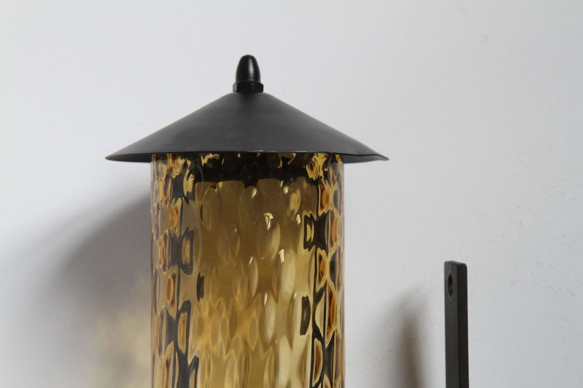 Metal and blown glass sconce from the 1950s