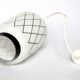 Suspension lampion noir et blanc