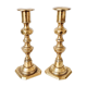 Pair of brass candlesticks
