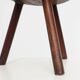 Tabouret trépied en chêne rustique, France, vers 1900