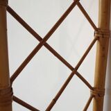 Vintage wall shelf in bamboo and wood