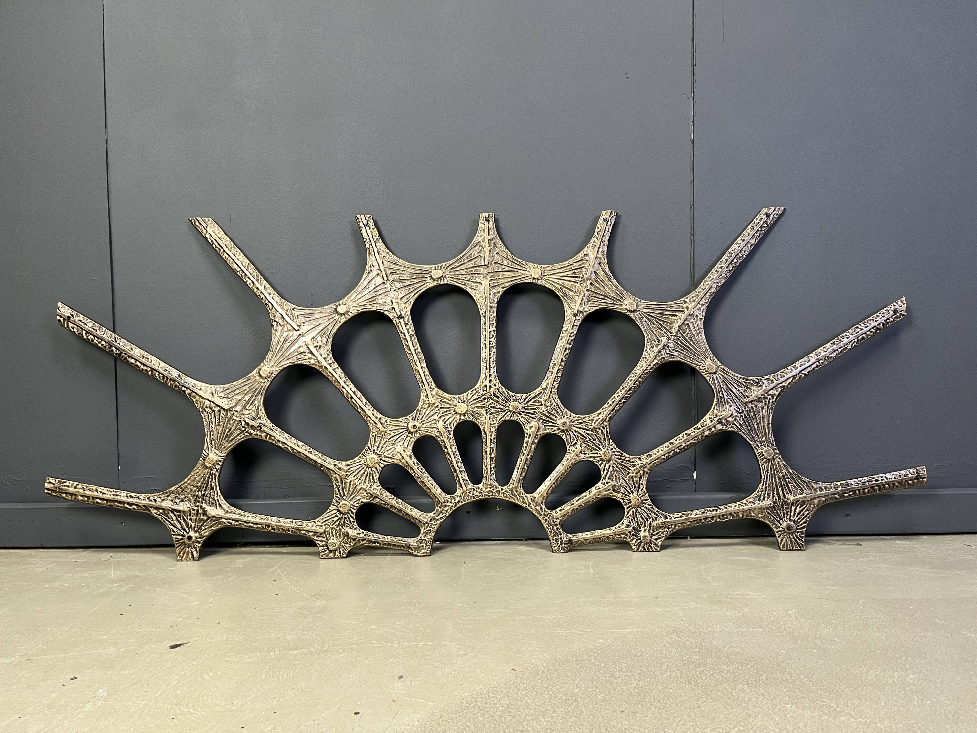 Vintage brutalist wall sculpture, 1970s