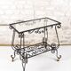Wrought iron side table