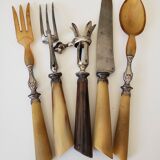 Leg of lamb service and salad servers