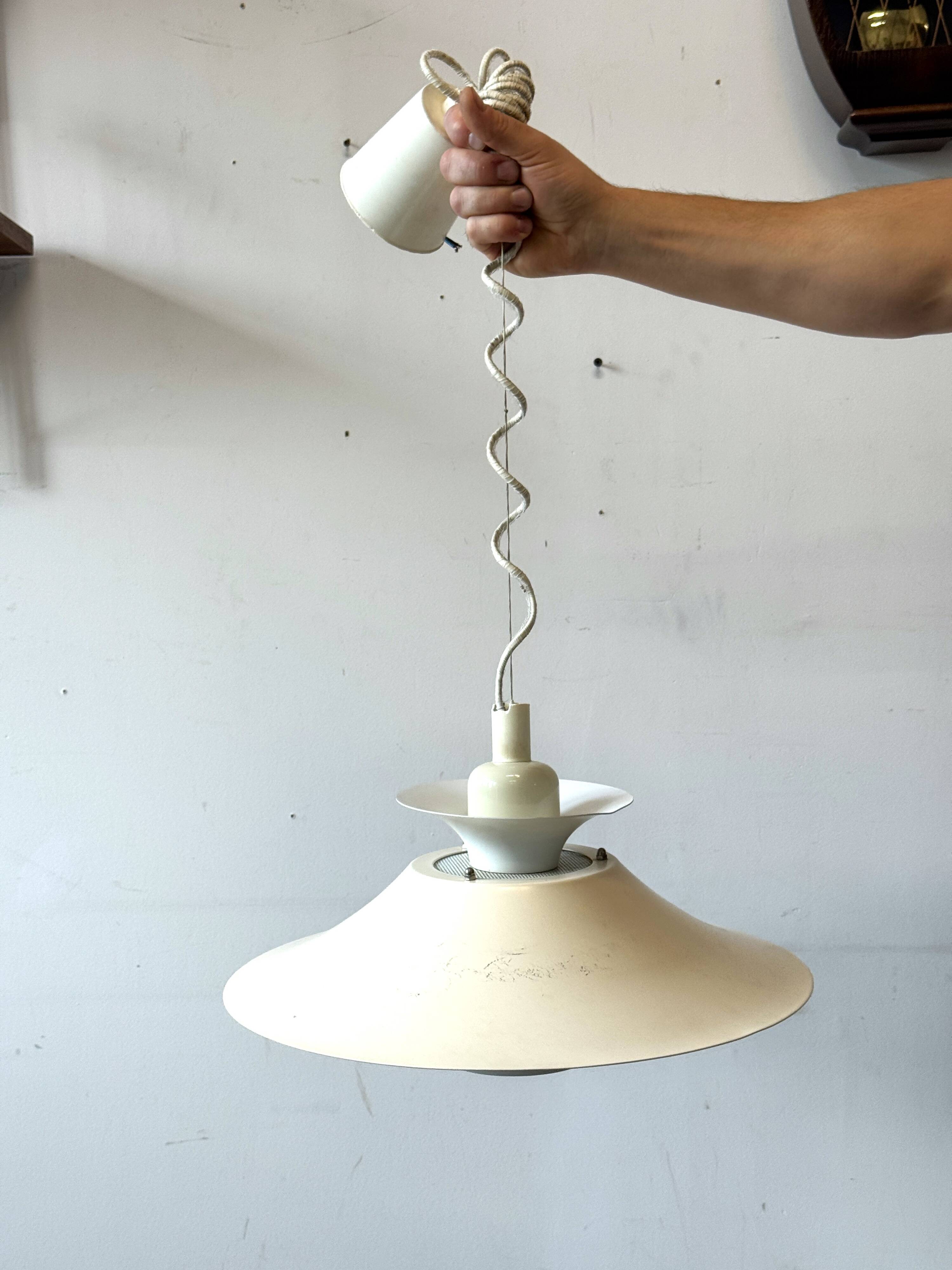 Adjustable Pendant Lamp, 1970s Sweden, Mid-C, Vintage