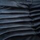 Togo set of chair and pouf in black shiny velvet