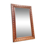 Vintage mirror ethnic wood, 60x37 cm