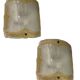 Large Murano Glass Sconces/ Flushmounts Set of 2