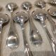 6 silver-plated soup spoons, Christofle Albi silversmith, 20.6cm