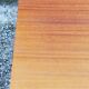 Vintage golden mahogany chest of drawers 3 drawers conical feet from the 60s