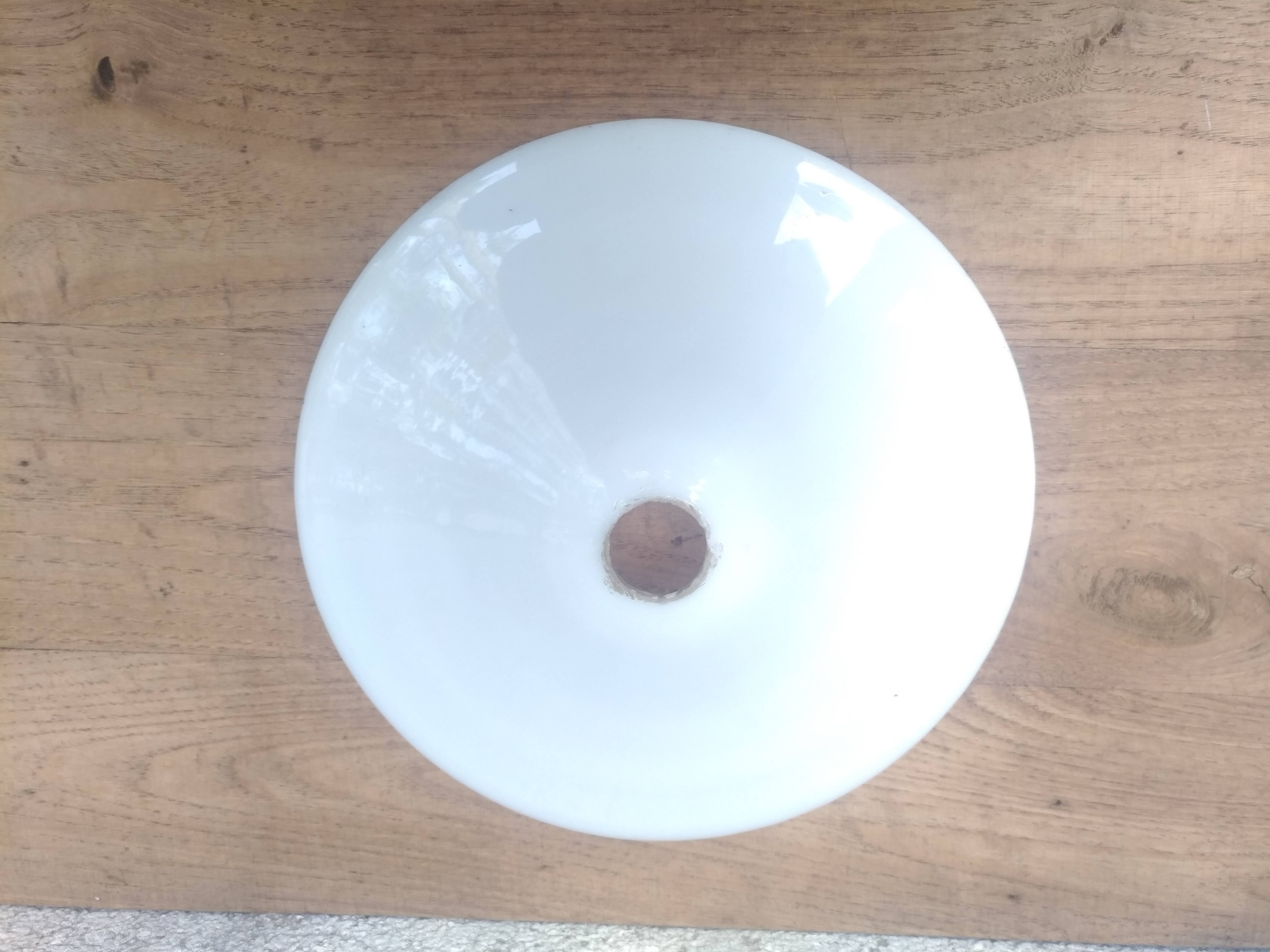 Opaline lampshade cup