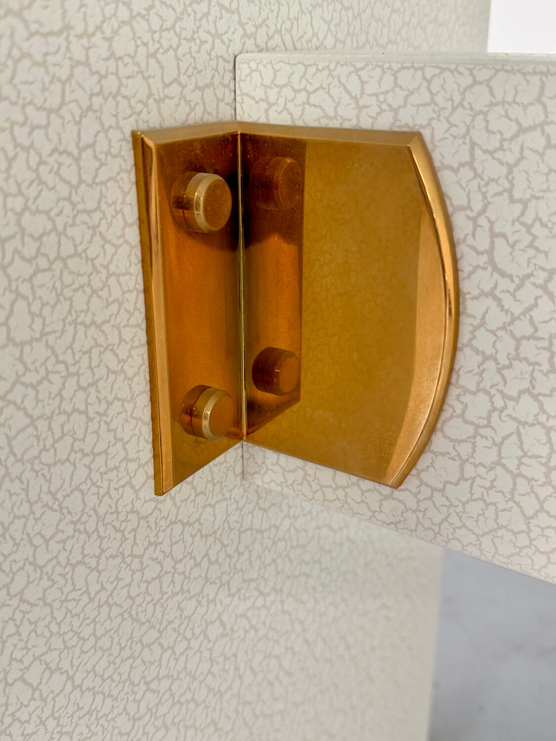 Table and 6 thonet designer chairs with crackled lacquer finish, 1980s vintage