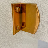 Table and 6 thonet designer chairs with crackled lacquer finish, 1980s vintage