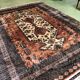 Large oriental rug in wool and silk hand made 310x227cm