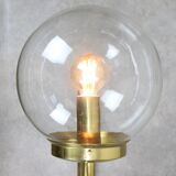 Large Italian Mid-century Brass Wall or Ceiling Lamp, 60s