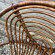 Pair of rattan armchairs, metal legs CIRCA 1950