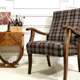 Scandinavian armchair with scottish tiles