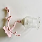 Enamelled cast iron wall lamp