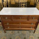 Commode - bureau de style Louis XVI en acajou