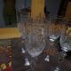 Six crystal champagne flutes signed Cristalleries de Lorraine, Charlotte model