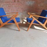 Pair of Danish armchairs Z by Poul Jensen for Selig 1960