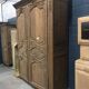 Large stripped oak wardrobe