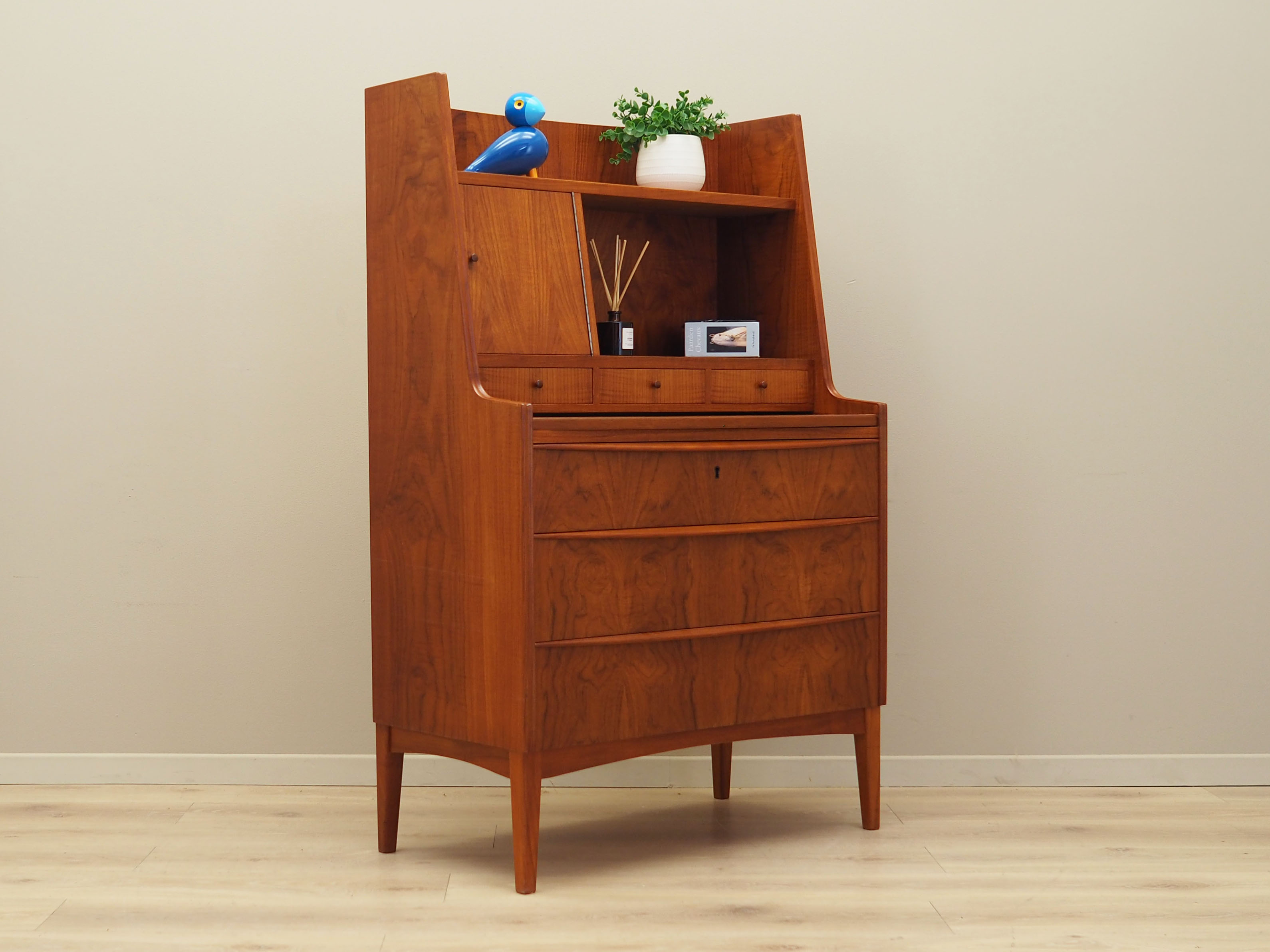 Teak secretary, Danish design, 1970s, production: Denmark