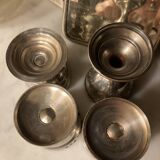 Silver and silver plated egg cup set