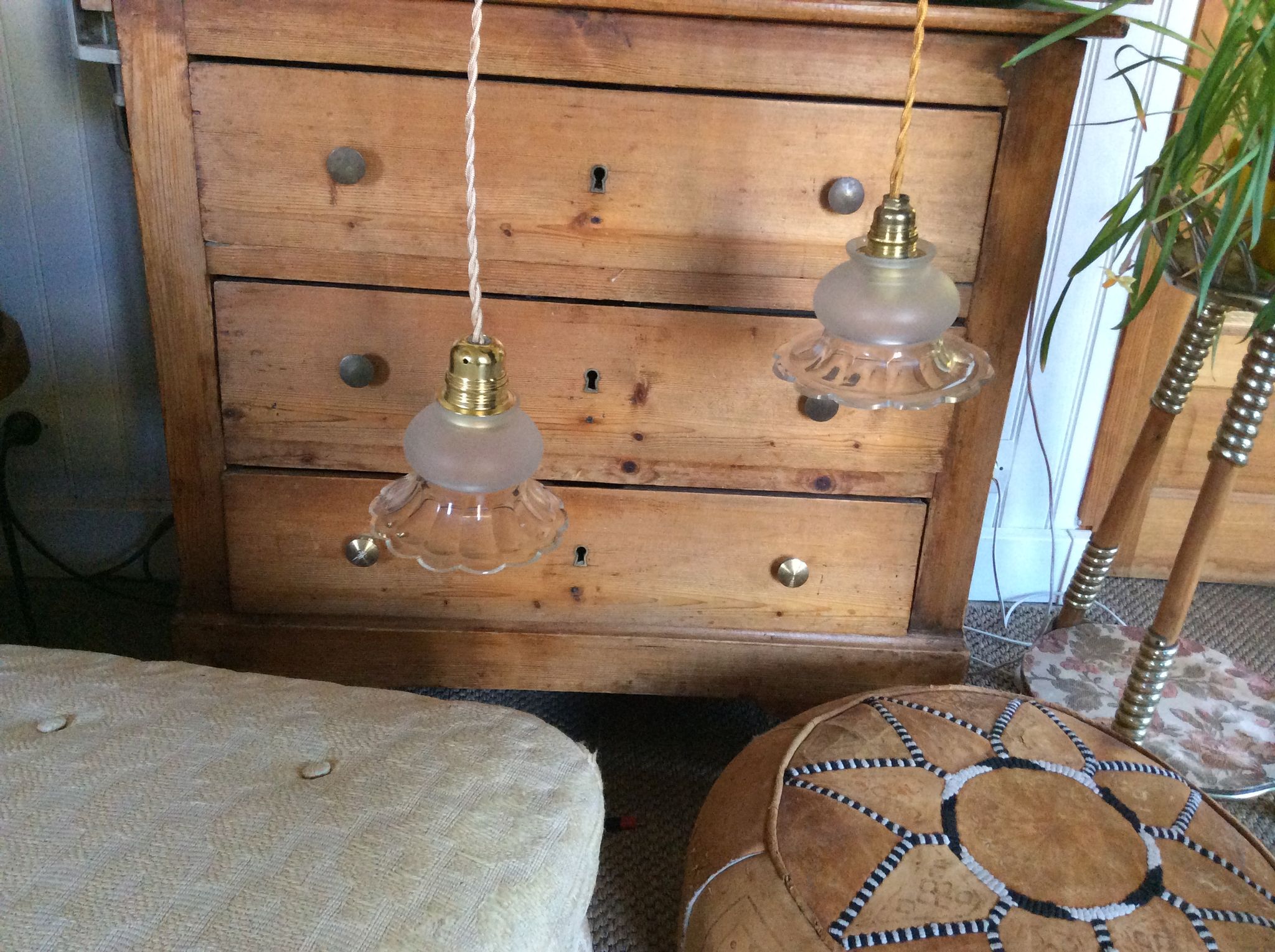 Set de 2 suspensions vintage