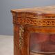 Antique walnut burl cabinet with inlays, United Kingdom, 19th century.