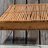 Rattan and bamboo magazine holders 60s