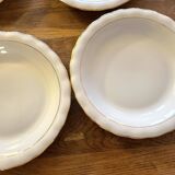 6 Limoges porcelain soup plates signed P. Dessagne in very good condition