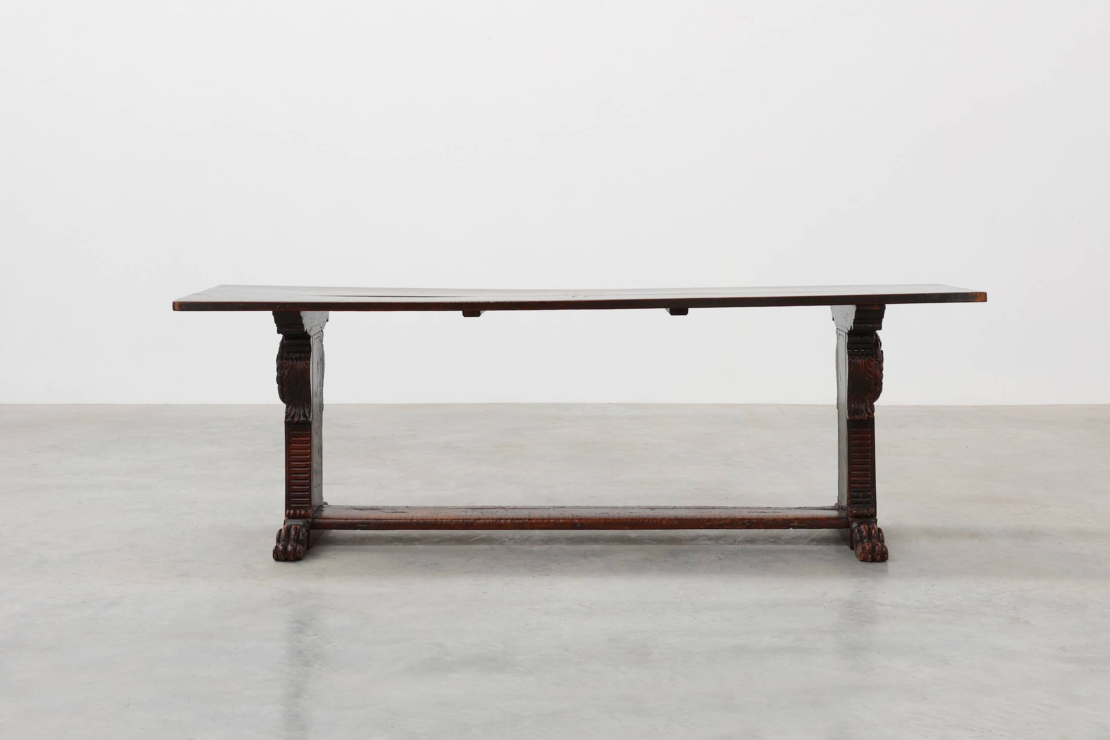 16th Century Renaissance walnut console table, Tuscan, Italy