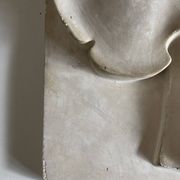 Plâtre mural Trèfle gothique haut relief épreuve de travail 1980