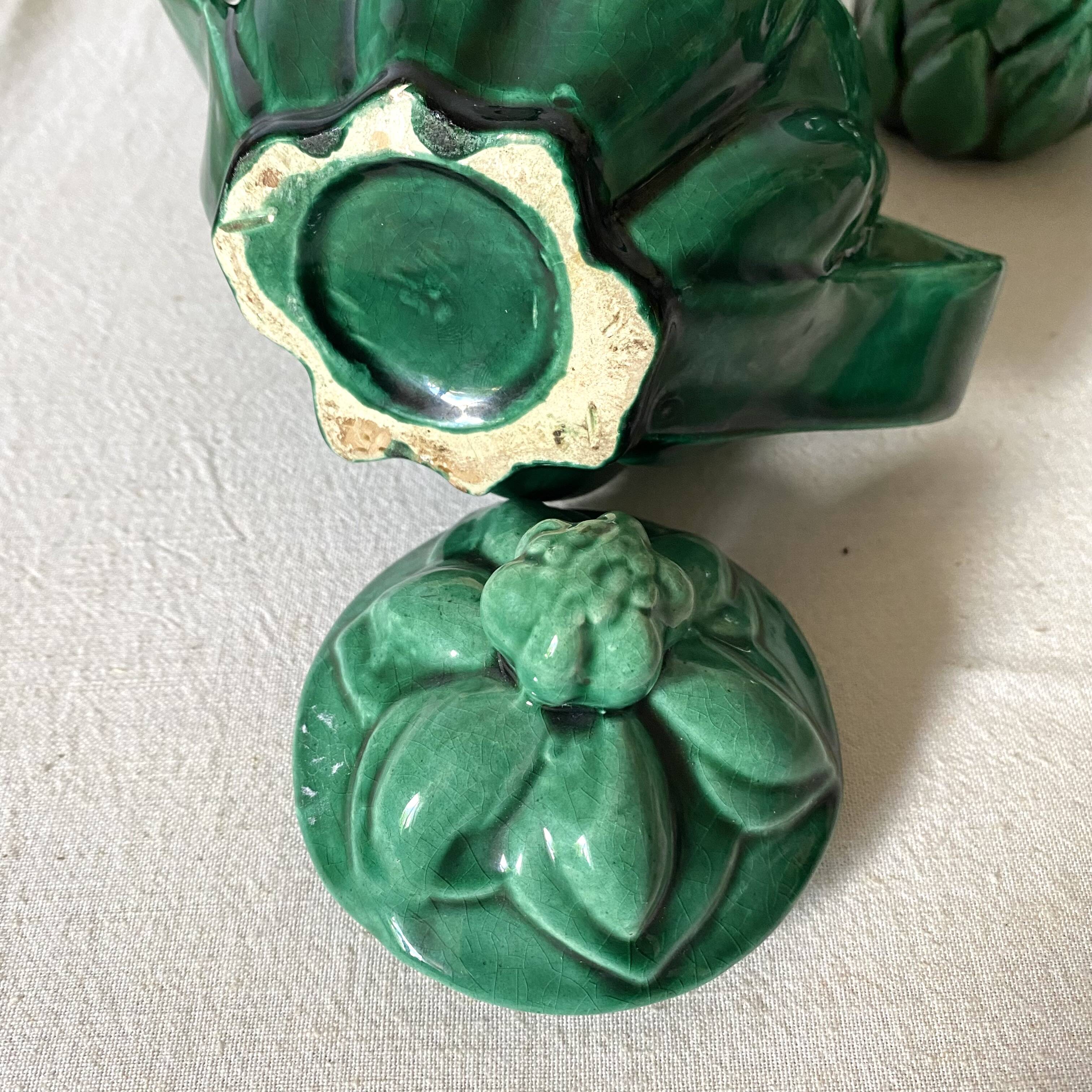 Antique slip cups with saucers, sugar bowl and milk pitcher