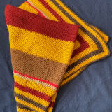 Plaid patchwork en laine