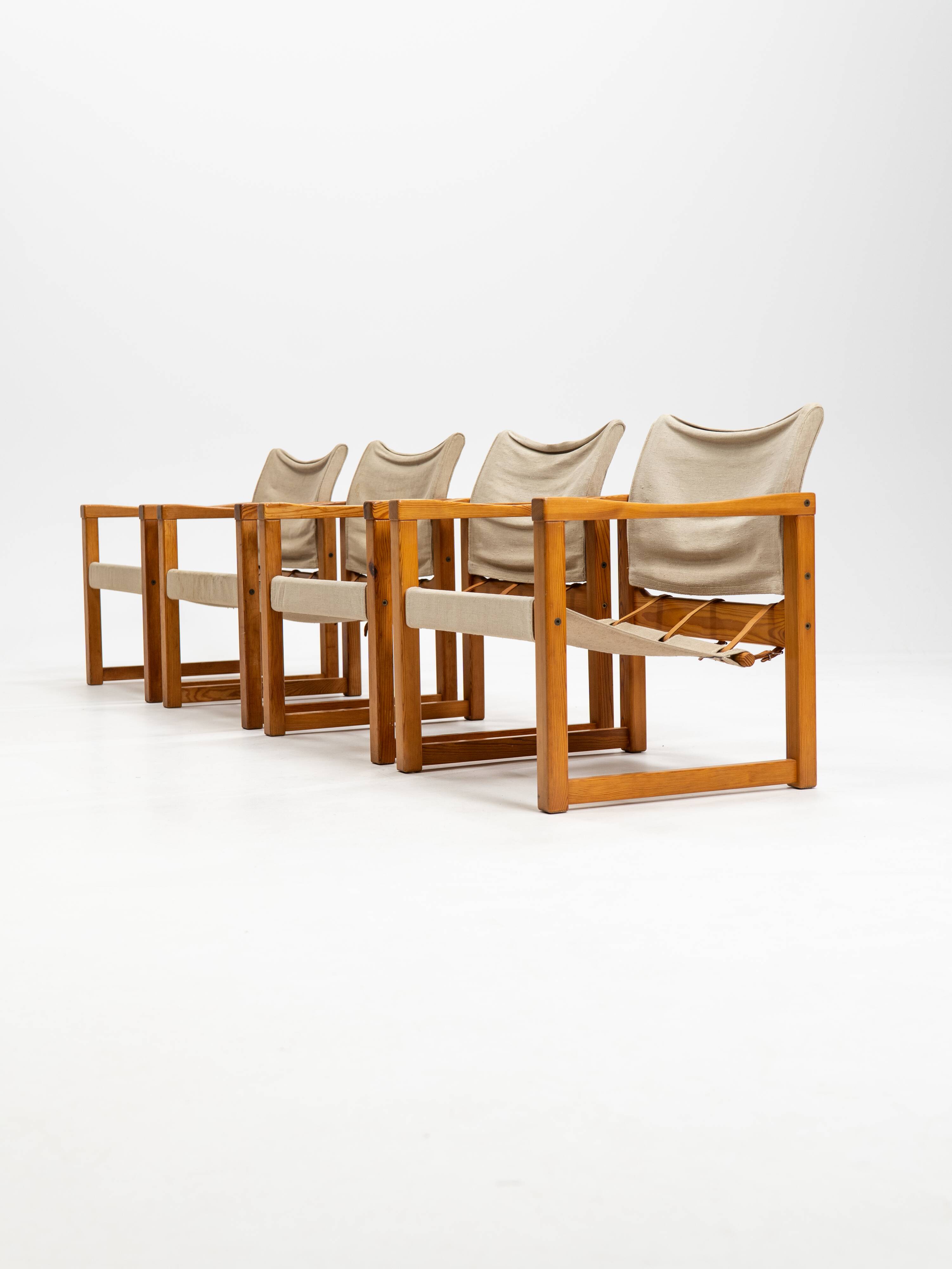 Ensemble de quatre fauteuils Karin Mobring modèle Diana par Ikea en Suède, années 1970
