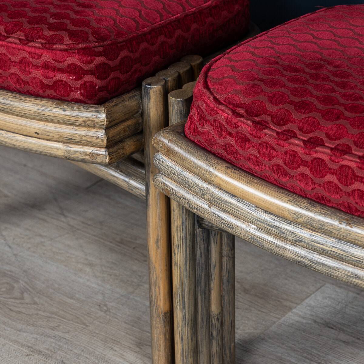 20thc american dining table & four chairs by mcguire