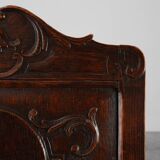 18th Century Liège Armchair in hand carved Oak, Belgium