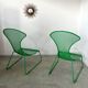 Set 2 armchairs green ikea vintage ps 2012 design wiebke braasch vintage metal