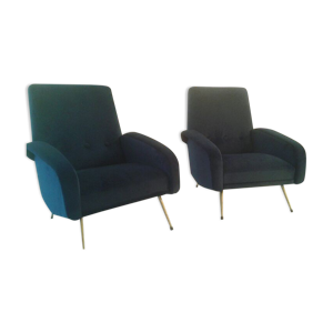 Paire de fauteuils des