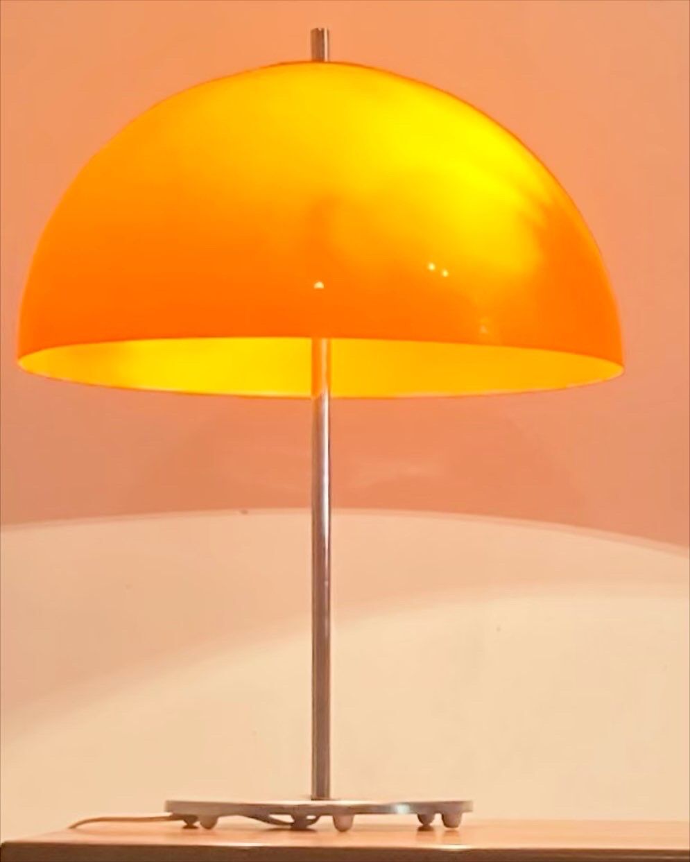 Lampe champignon Unilux orange