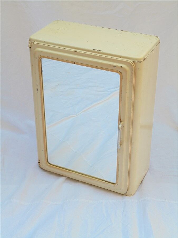 Metal pharmacy cabinet