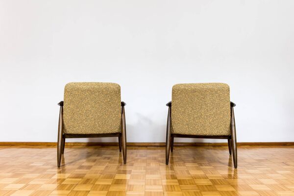 Fauteuils Mid-Century, Gfm 87 par Juliusz Kędziorek en Kvadrat, Pologne, 1960