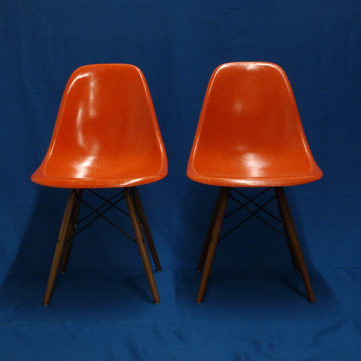 Pair of DSW chairs by Charles and Ray Eames for Herman Miller