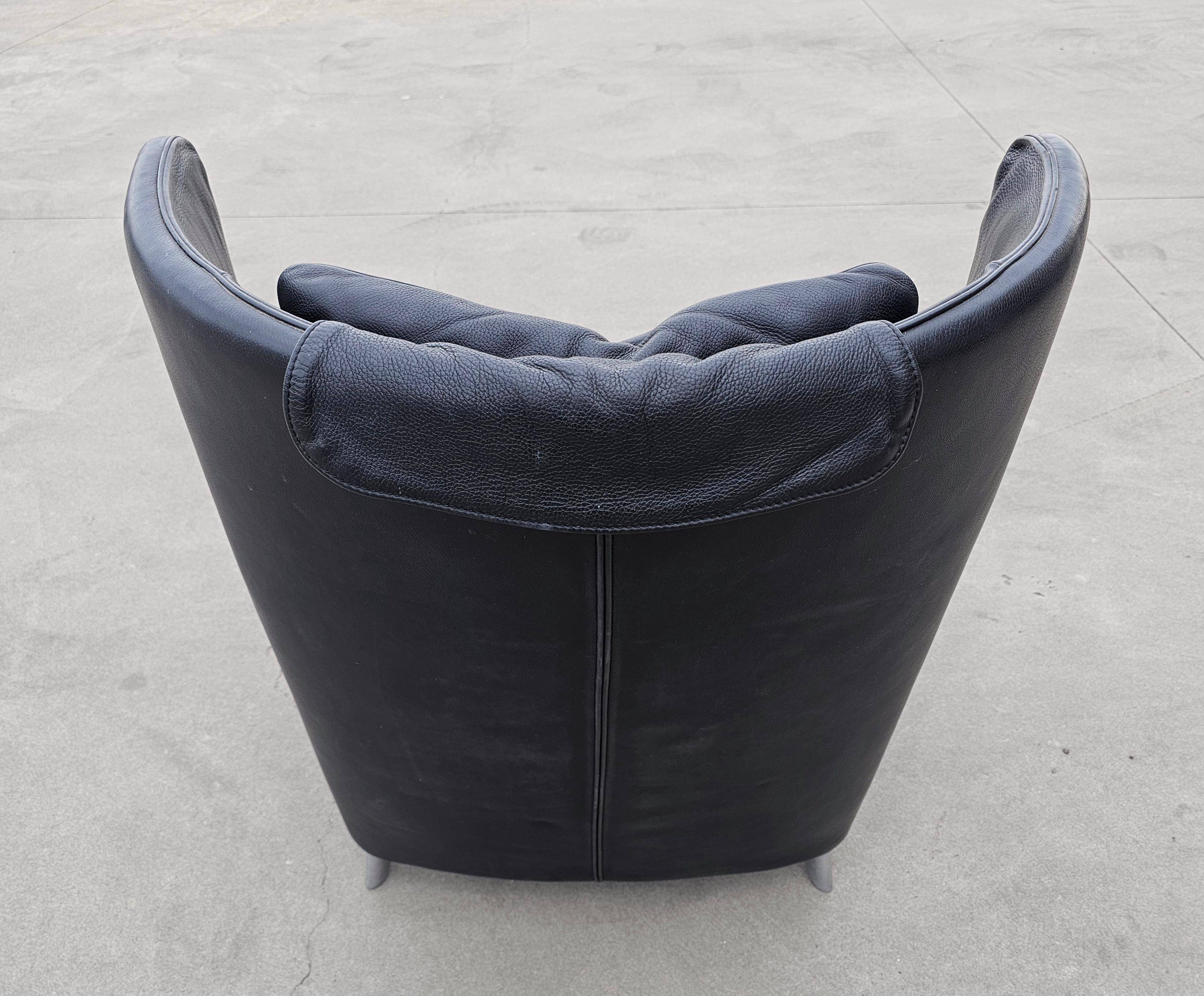 Pair of postmodern armchairs DS-23 by Franz-Josef Schulte for De Sede